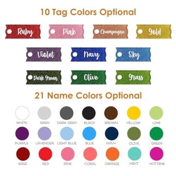 Custom Glitter Name Tag for Stanley Cups