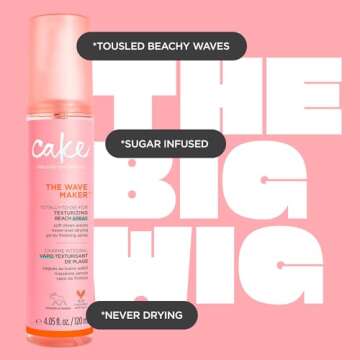 Cake Beauty The Wave Maker Texturizing Beach Spray, 4 Ounce. (Packaging may vary)
