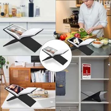 Elegant SK Acrylic Book Stand for Cookbooks and More