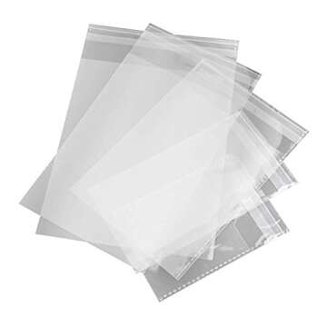 200 Clear Resealable Cellophane Bags - Ideal for Bakery, Crafts, and Gifts!