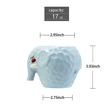 Exotic SUN GKOTTA Elephant Tiki Mugs Set of 2