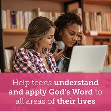 Tyndale NLT Teen Life Application Study Bible (LeatherLike, Pink, Indexed), NLT Study Bible with Notes and Features, Full Text New Living Translation
