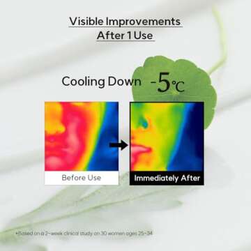 Hanyul Pure Artemisia (Mugwort) Calming Water Cream | Redness Relief, Vegan Moisturizer for Soothing, Skin Barrier Repair, Herb Extracts with Cica, Non-comedogenic tested, Korean Skincare, 1.89 Fl Oz