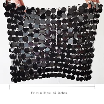 Sparkly Hip Sequin Skirt for Dance and Party Wear