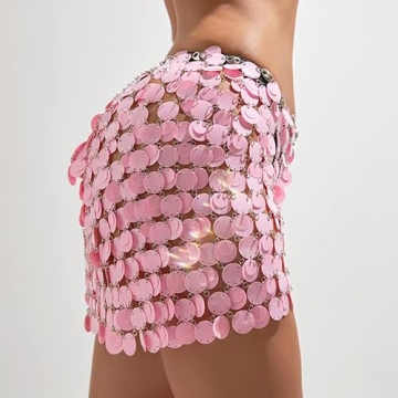 Sparkly Hip Sequin Skirt for Dance and Party Wear