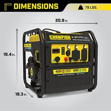 Champion 4250-Watt Dual Fuel Generator with Quiet Technology