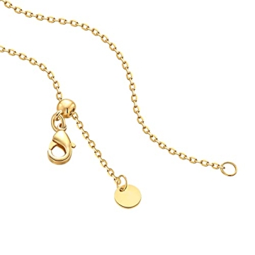 PAVOI 14K Gold Plated Engraved Coin Pendant Necklace