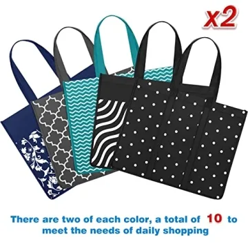 Fab Totes Reusable Grocery Bags 35L Large Capacity Pack