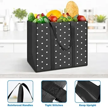 Fab Totes Reusable Grocery Bags 35L Large Capacity Pack