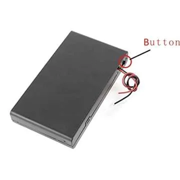CO-RODE 8 x AA 12V Battery Holder Case Box Wired ON/Off Switch w Cover Pack of 2