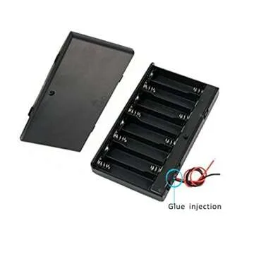 CO-RODE 8 x AA 12V Battery Holder Case Box Wired ON/Off Switch w Cover Pack of 2