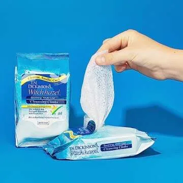 T.N. Dickinson's Witch Hazel New Soothing MultiUse Cleansing Cloth, Clear, 25 Count
