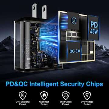 45W Samsung Super Fast Phone Charger, USB C Fast Charger Samsung Charger Fast Charging Cord Samsung Galaxy S25 S24 Ultra Charger 10FT Type C Charger Cable for Samsung Galaxy S25 Ultra/S25/S24/S23/S22