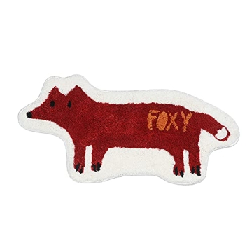 Cute Fox Shaped Non-Slip Bath Rug for Kids and Adults
