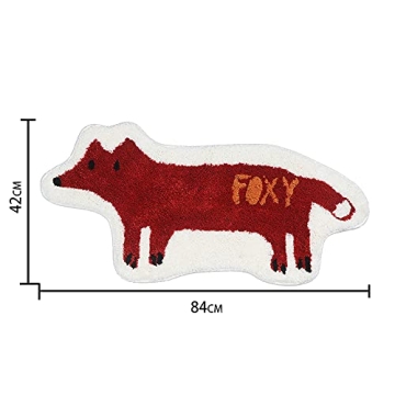 Adorable Non-Slip Fox Bath Rug for Kids and Adults