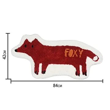 Adorable Non-Slip Fox Bath Rug for Kids and Adults