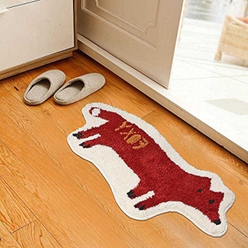 Adorable Non-Slip Fox Bath Rug for Kids and Adults