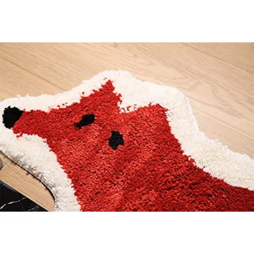Adorable Non-Slip Fox Bath Rug for Kids and Adults