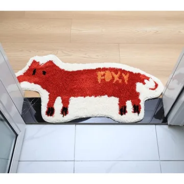 Adorable Non-Slip Fox Bath Rug for Kids and Adults