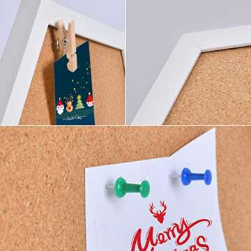 AkTop Hexagon Cork Bulletin Board 4 Pack for All Ages