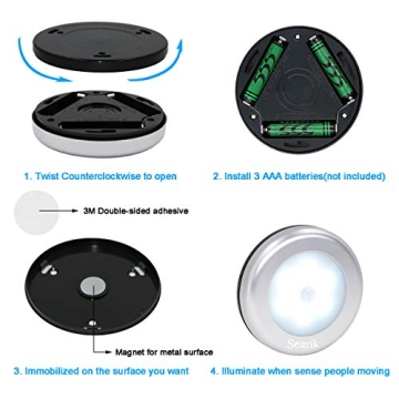 Searik Motion Sensor Light - Bright Auto Indoor Lighting