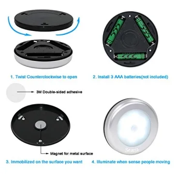 Searik Motion Sensor Light - Bright Auto Indoor Lighting