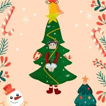 LovelfStory Elf Accessories Clothes,Christmas Tree Couture Outfits for Boy or Girl Elf Doll, Doll is not Included.
