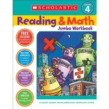Reading & Math Jumbo Workbook: Grade 4 - Engaging Learning Activities