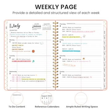 Taja Academic Planner 2024-2025 in Pink for All Users