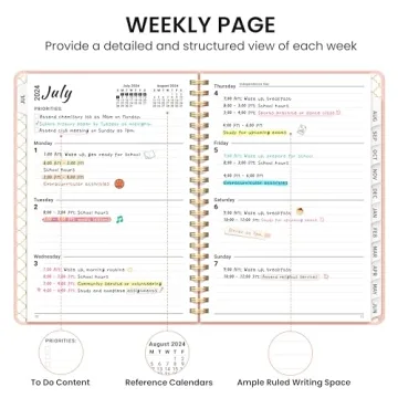 Taja Academic Planner 2024-2025 in Pink for All Users