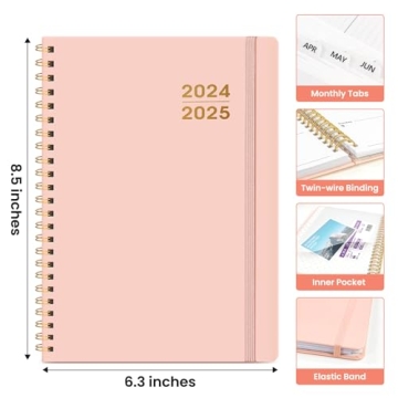 Taja Academic Planner 2024-2025 in Pink for All Users