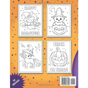 Halloween Coloring Book for Kids 2-4 with Fun Designs