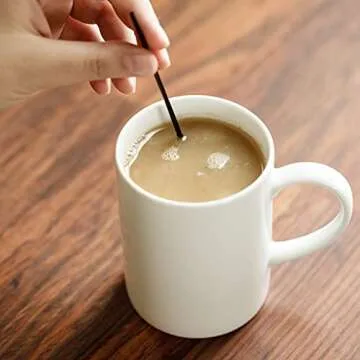 Chef Craft Select Plastic Cocktail or Coffee Stirrer Straws, 5 inch 150 piece set, Black