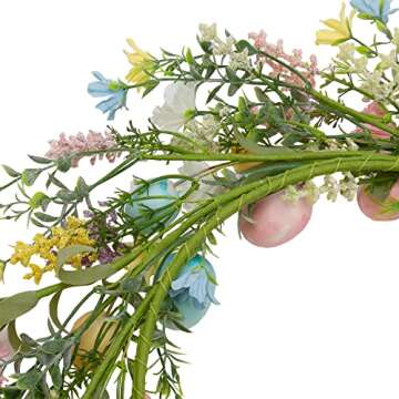 VGIA 18 inch Easter Wreath for Spring Decor