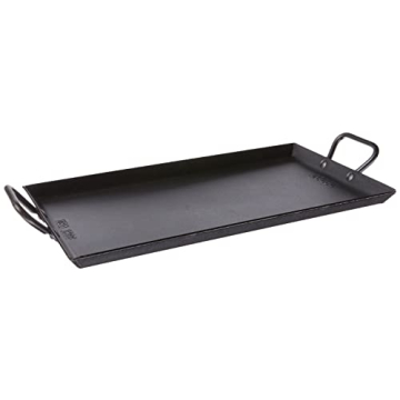 Lodge CRSGR18 18-inch Carbon Steel Griddle - Heavy Duty, Versatile, Pre-Seasoned Cooking Essential