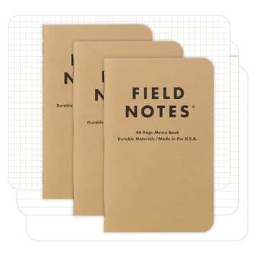 Field Notes Original Kraft 3-Pack: Mixed Paper Pocket Notebooks