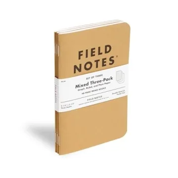 Field Notes Kraft 3-Pack Mixed Paper Pocket Notebooks