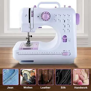 JUCVNB Mini Sewing Machine for Kids - Easy & Portable