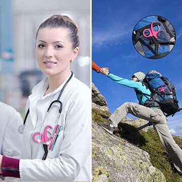 GRICARE 3-Pack Trauma Shears and Pen Light for Nurses, Medical Penlights with Pupil Gauge, Medical Bandage Scissors with Carabiner-7.5" Surgical Scissors