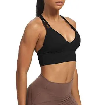 Aoxjox Women's Infinity Sports Bra for Medium Support