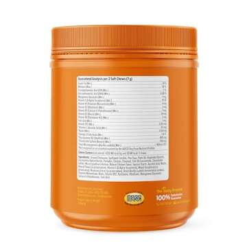 Zesty Paws Multivitamin Treats for Dogs - Glucosamine Chondroitin for Joint Support + Digestive Enzymes & Probiotics - Grain Free Dog Vitamin for Skin & Coat + Immune Health - 250 Count