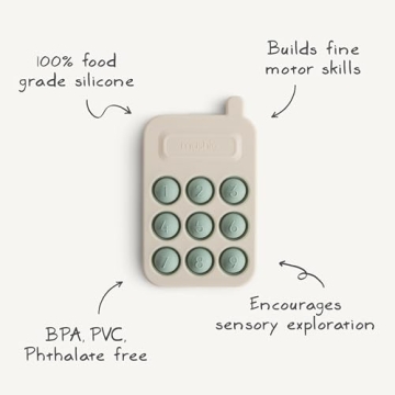 Mushie Phone Press Toy for Sensory Fun and Learning