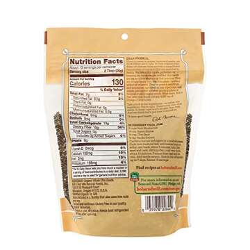 Bob's Red Mill Resealable Organic Chia Seeds 12 Ounce (Pack of 2)