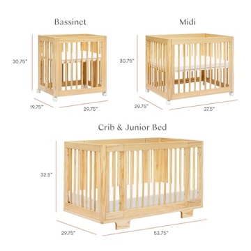 Babyletto Yuzu 8-in-1 Convertible Crib GREENGUARD Gold Certified