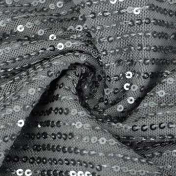 Sequin Pants for Women High Waisted Wide Leg Sparkle Sequin Bling Bell Bottom Trousers Baggy Pants Night Out Clubwear Silver