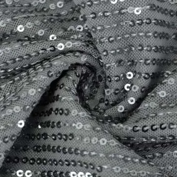 Sequin Pants for Women High Waisted Wide Leg Sparkle Sequin Bling Bell Bottom Trousers Baggy Pants Night Out Clubwear Silver