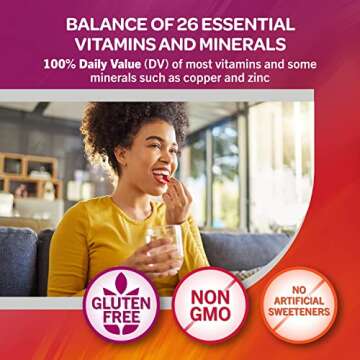 Geritol, Multivitamin Supplement, Contains B-Vitamins, Antioxidants, Vitamins C, E & D and Iron, 26 Essential Vitamins and Minerals, Gluten-Free, Non-GMO, No Artificial Sweeteners, 40 Tablets
