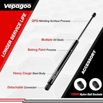 Vepagoo 20 Inch Gas Struts 120lb Lift Support for RVs