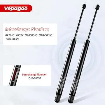 Vepagoo 20 Inch Gas Struts 120lb Lift Support for RVs