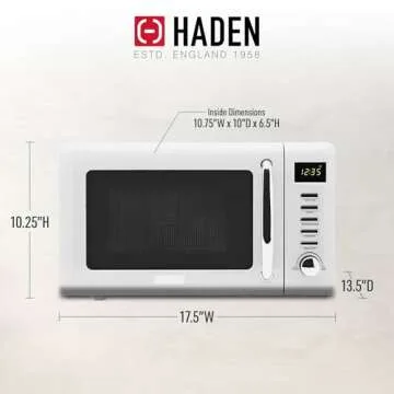 Haden Compact Countertop Microwave - 0.7 cu ft & 700W